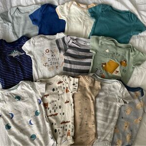 Baby Boy’s Set of 13 Bodysuits Bundle